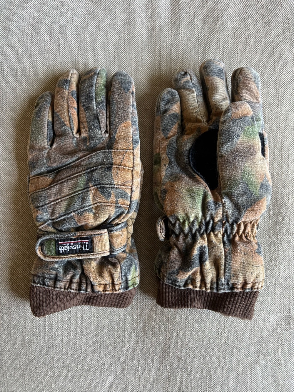 3M Thinsulate Camo Men's Insulated Gloves - Brown/Green